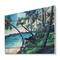 Designart - Tropical Beach In Summer Paradise - Nautical & Coastal Print on Natural Pine Wood